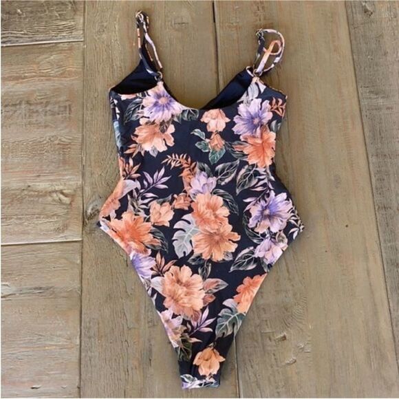 Not available! Anthropologie L Space Topanga Lace Up One Piece Swimsuit 6 - Picture 7 of 8